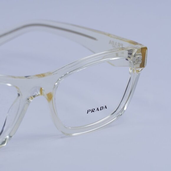 Prada PRB01V 19X1O1 Eyeglasses Pale Gold Plated 54mm Cat Eye Frame - Picture 4 of 10